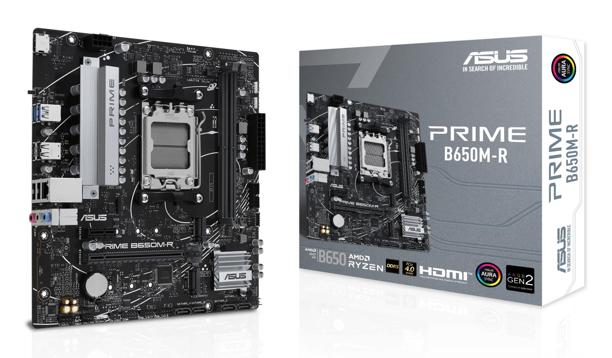 Mainboard|ASUS|AMD B650|SAM5|Micro-ATX|Memory DDR5|Memory slots 2|1xPCI-Express 4