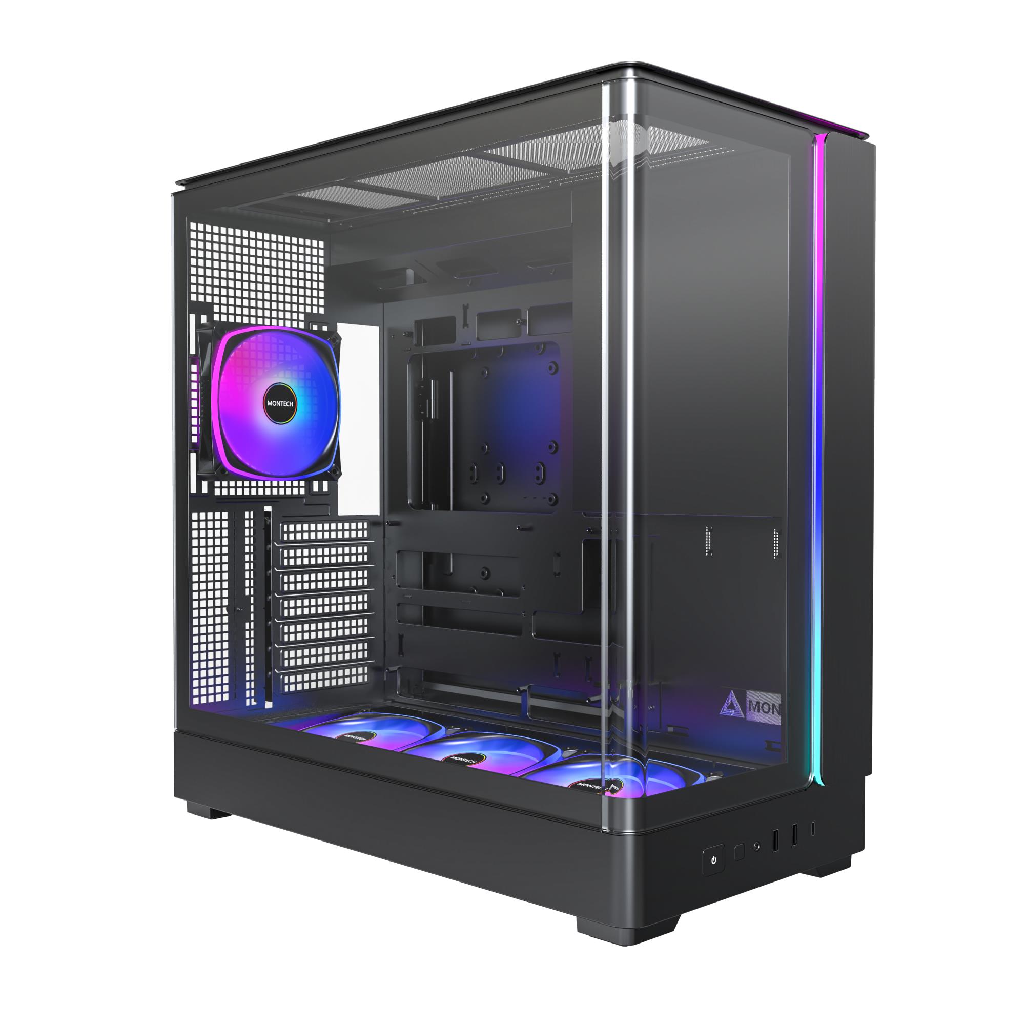Case|MONTECH|micro ATX/Mini-ITX|Black|Midi Tower|PC|KING 45 PRO|KING45PRO(B)