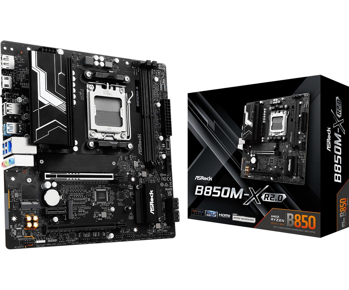 Mainboard|ASROCK|AMD B850|Socket AM5|micro ATX|RAM DDR5-SDRAM|2xSlots|1xNumber of