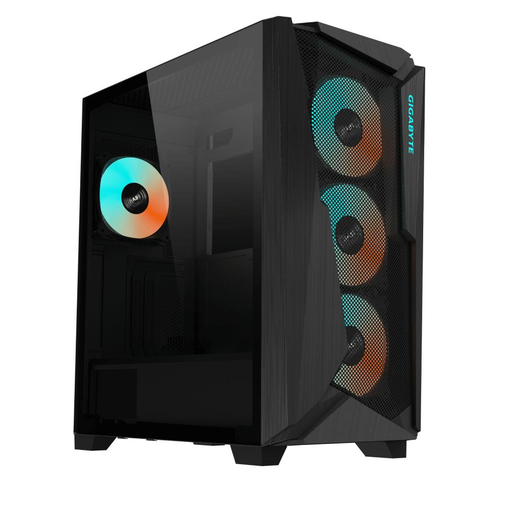 Case|GIGABYTE|C301G V2 BLACK|MidiTower|Case product features Transparent