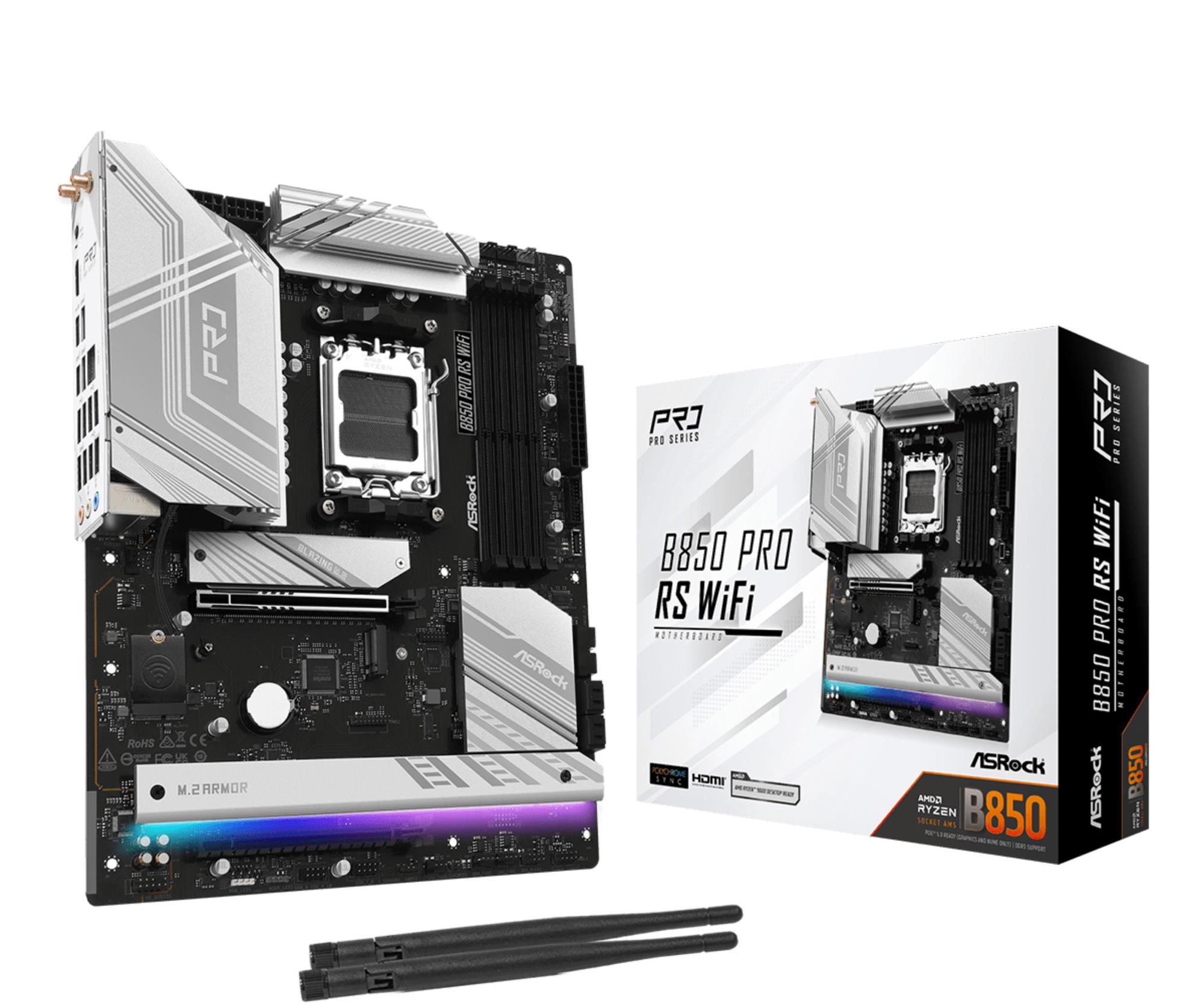 Mainboard|ASROCK|AMD B850|SAM5|ATX|Memory DDR5|Memory slots 4|1xPCI-Express 4