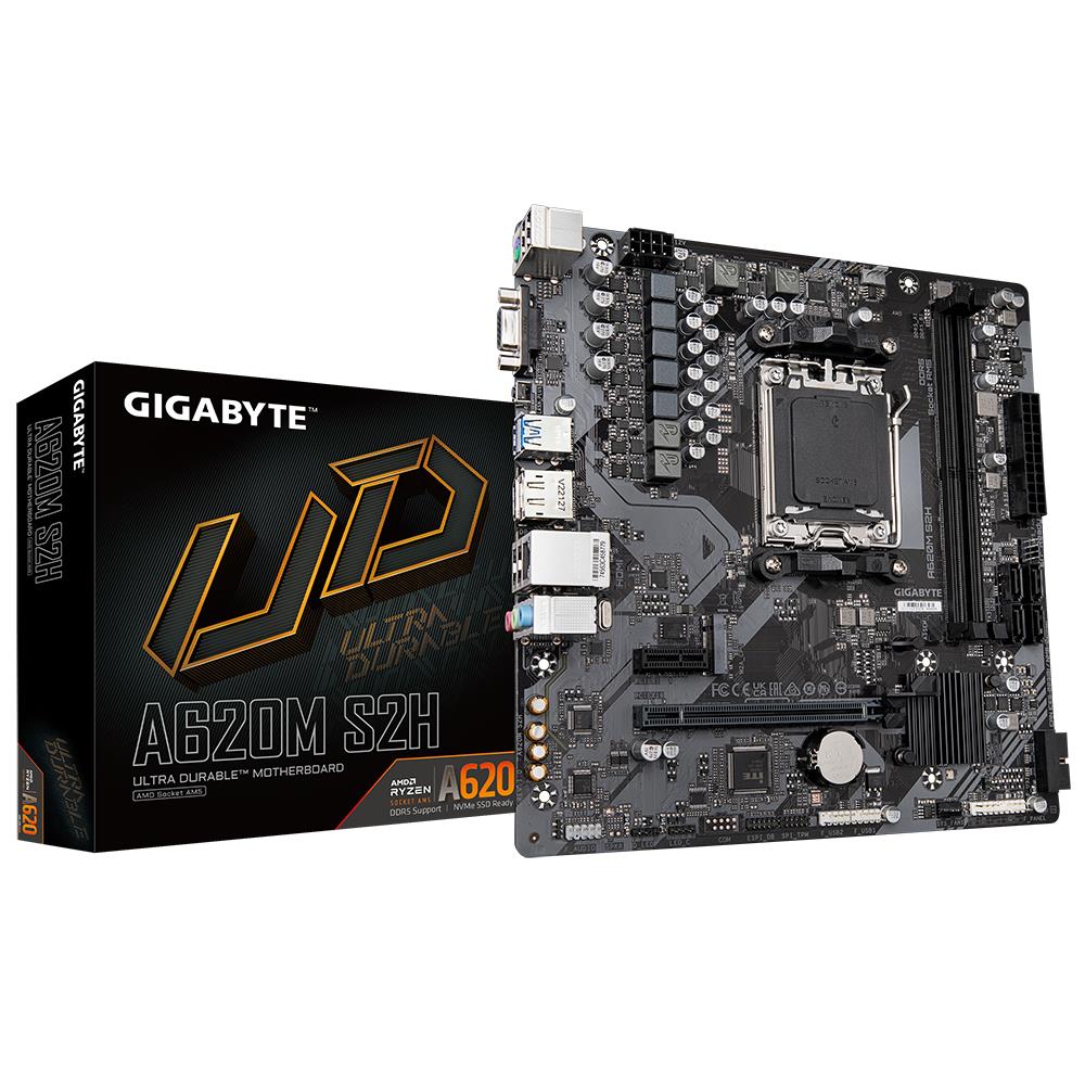 Mainboard|GIGABYTE|AMD A620|Socket AM5|micro ATX|RAM DDR5-SDRAM|2xSlots|1xPCI Express