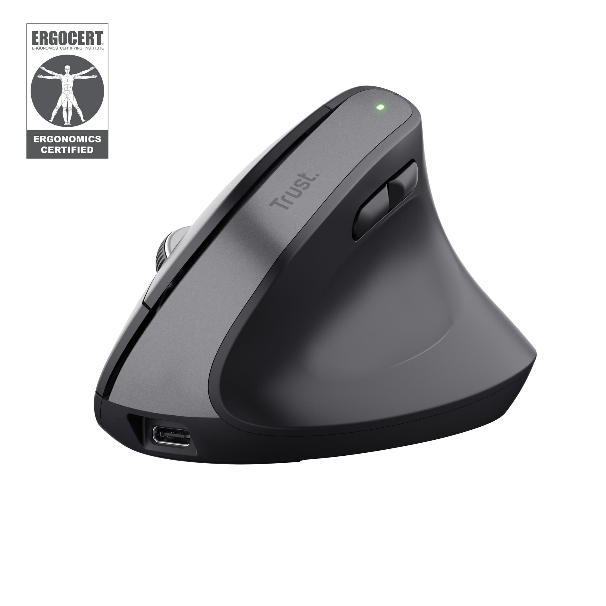 MOUSE USB OPTICAL WRL BAYO+/ERGONOMIC BLK