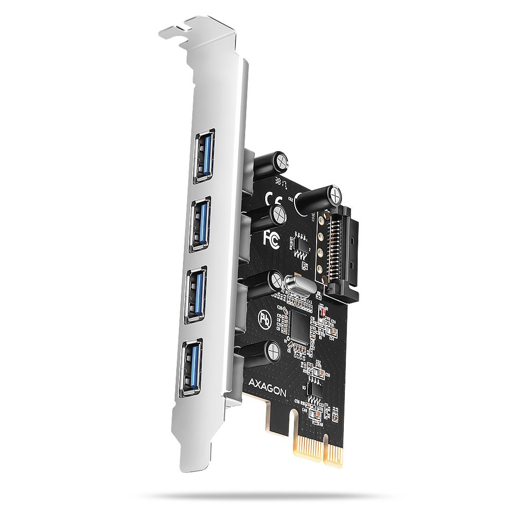 I/O CARD USB2 PCIE 4PORT/PCEU-430RS AXAGON