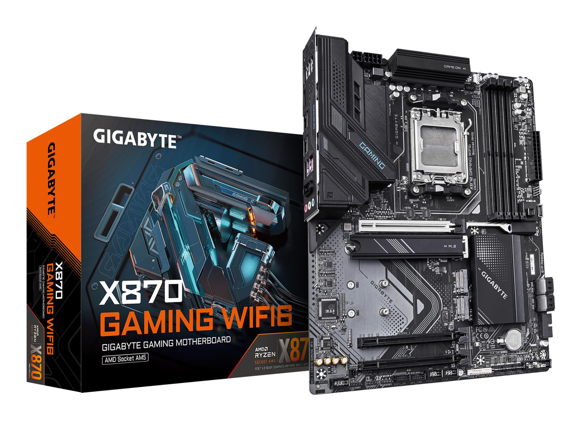 Mainboard|GIGABYTE|AMD X870|SAM5|ATX|Memory DDR5|Memory slots 4|3xPCI-Express 16x|2xM