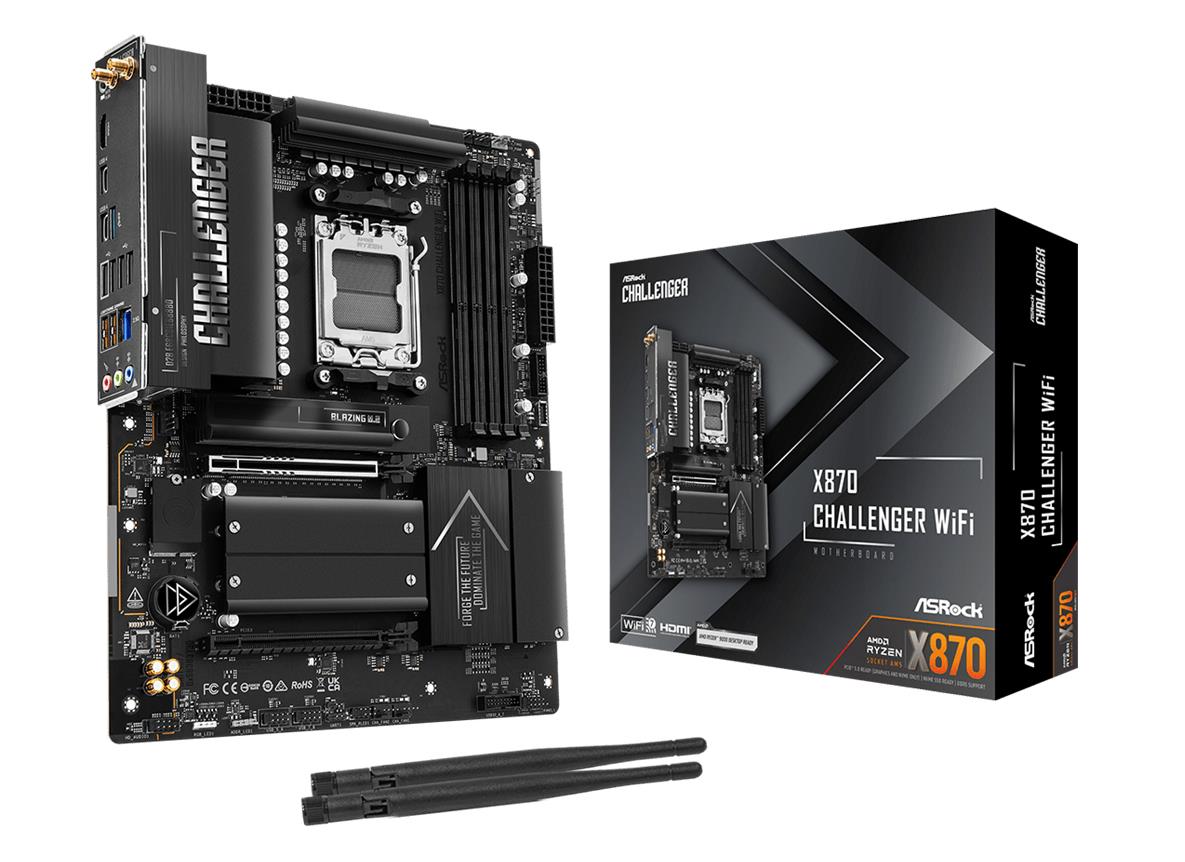 Mainboard|ASROCK|AMD X870|Socket AM5|ATX|RAM DDR5-SDRAM|4xSlots|Wi-Fi Yes|Bluetooth Yes|1xNumber