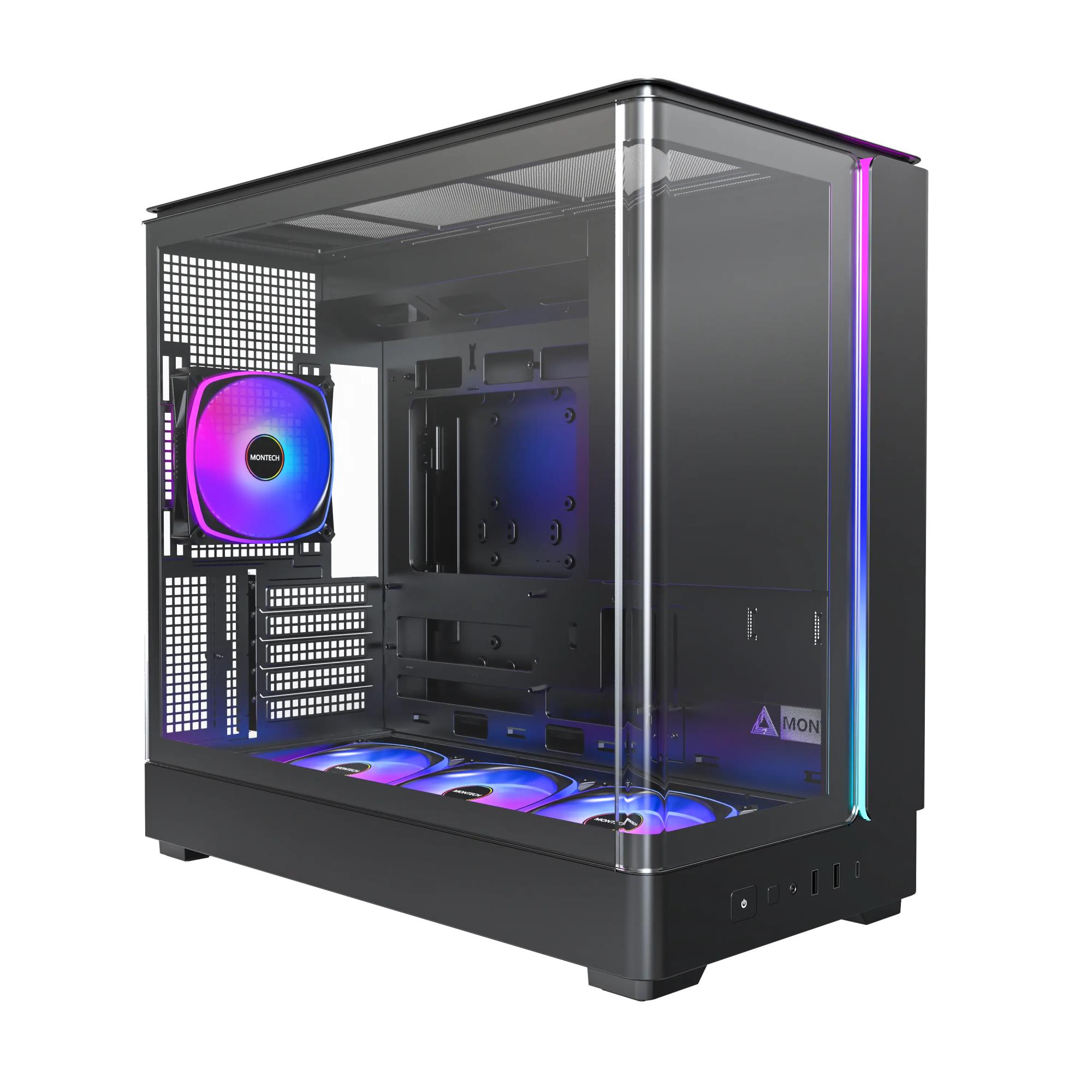 Case|MONTECH|micro ATX/Mini-ITX|Black|Midi Tower|PC|KING 15 PRO|KING15PRO(B)