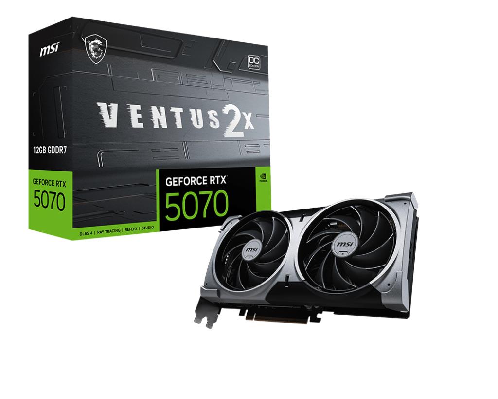 Graphics Card|MSI|NVIDIA GeForce RTX 5070|12 GB|GDDR7|192