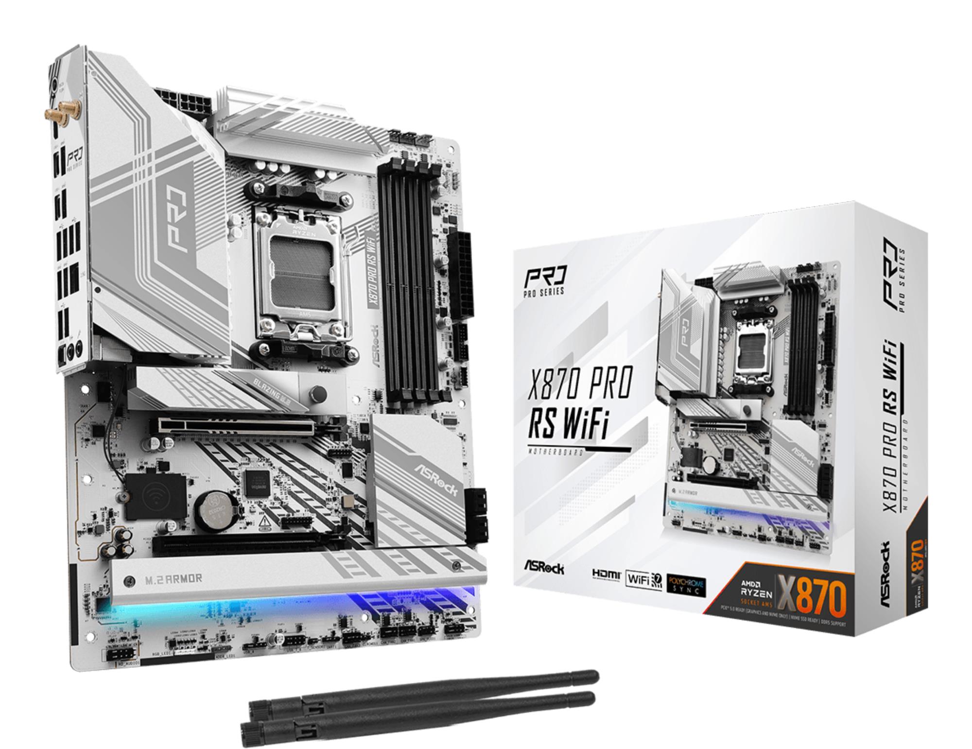 Mainboard|ASROCK|AMD X870|SAM5|ATX|Memory DDR5|Memory slots 4|1xPCI-Express 4