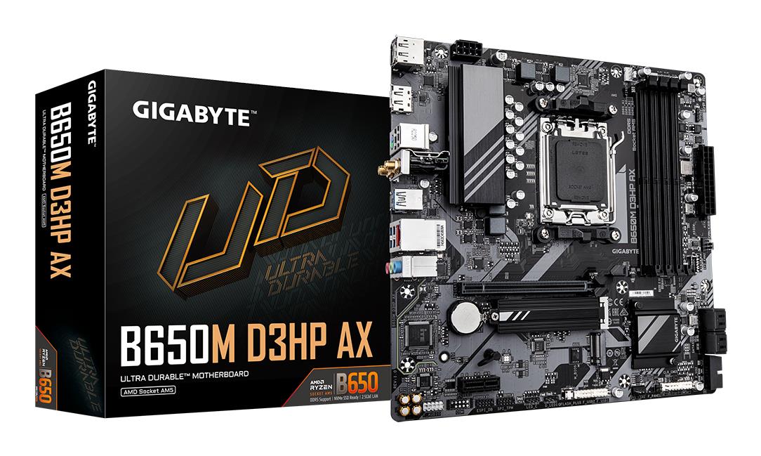 Mainboard|GIGABYTE|AMD B650|Socket AM5|micro ATX|RAM DDR5-SDRAM|4xSlots|Wi-Fi Yes|Bluetooth