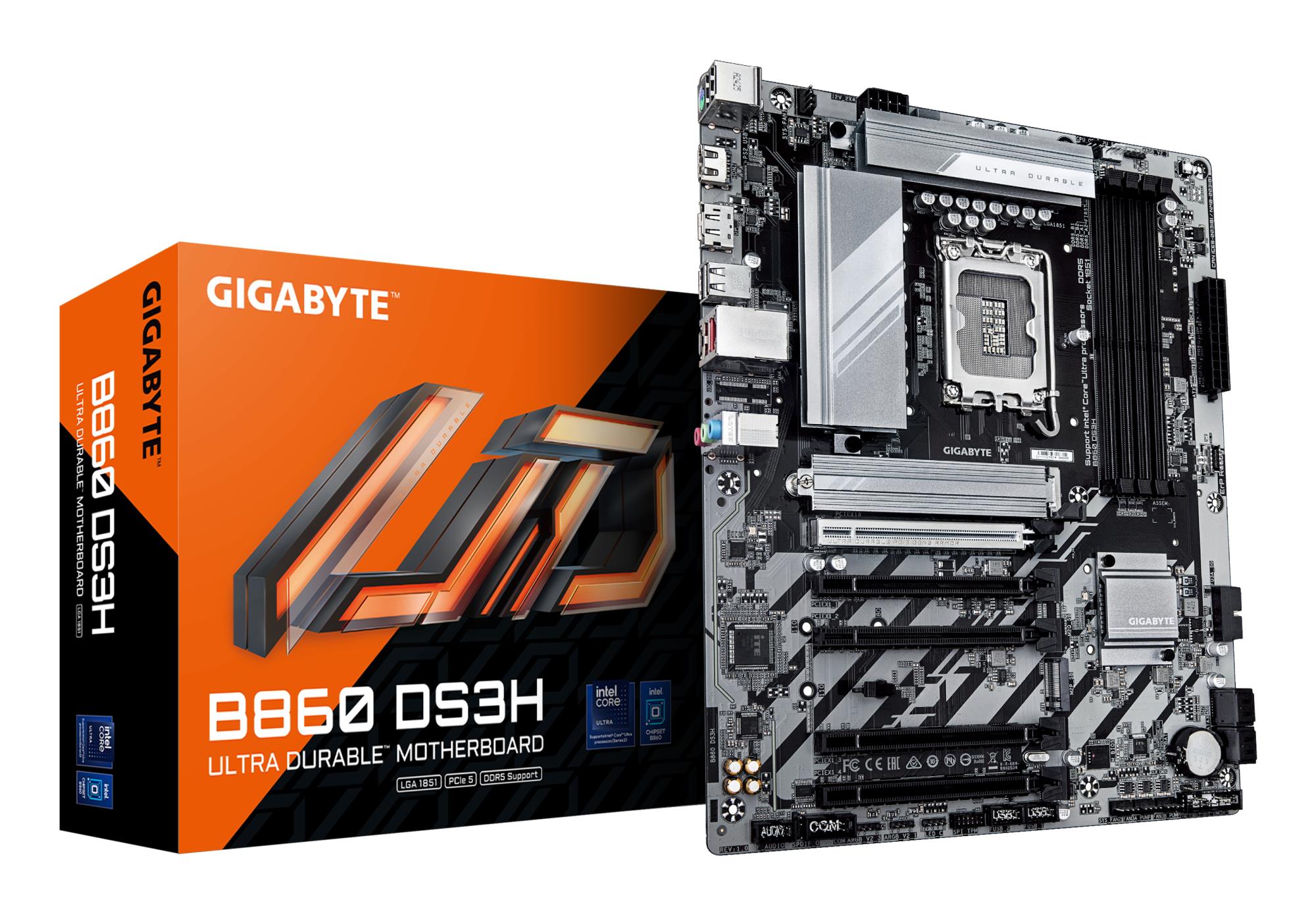 Mainboard|GIGABYTE|Intel B860 Express|LGA1851|ATX|Memory DDR5|Memory slots 4|4xPCI-Express