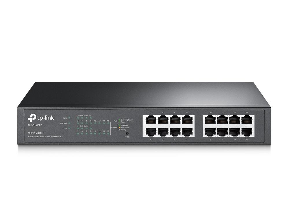 Switch|TP-LINK|Desktop/pedestal|16x10Base-T / 100Base-TX / 1000Base-T|PoE+ ports