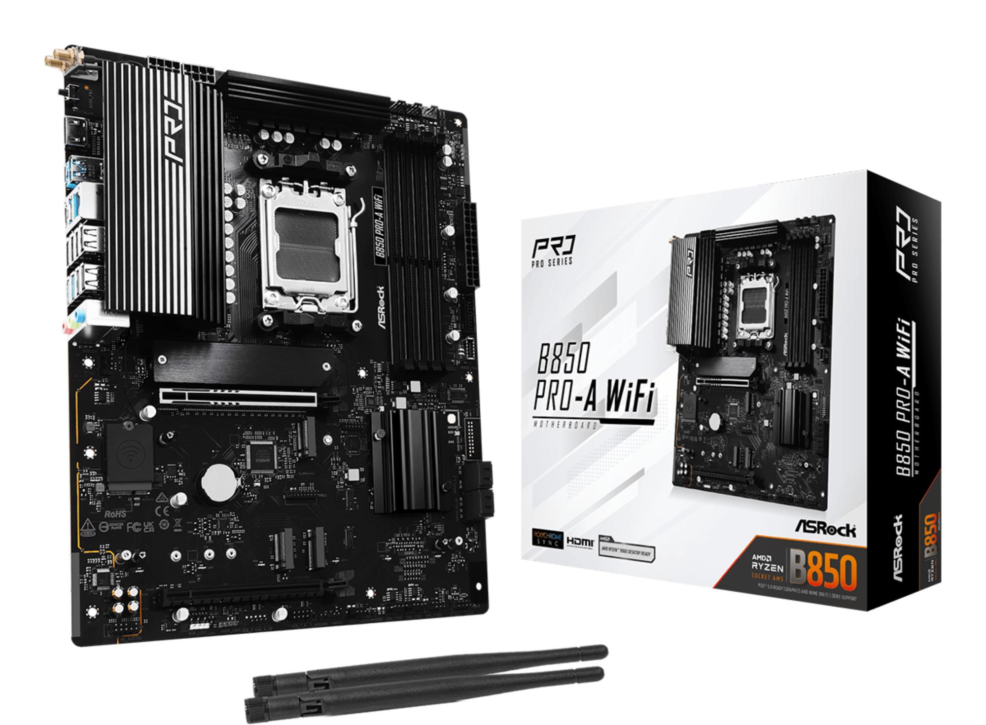 Mainboard|ASROCK|AMD B850|SAM5|ATX|Memory DDR5|Memory slots 4|1xPCI-Express 4