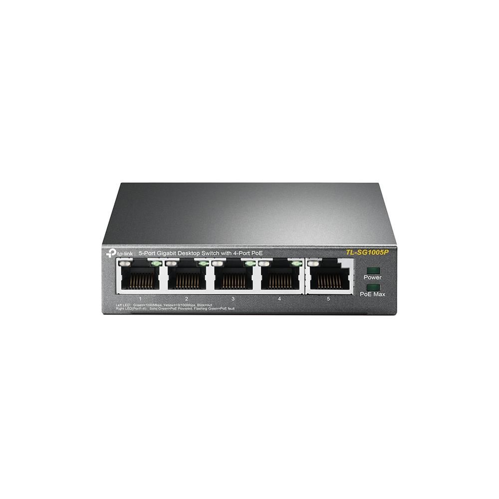 Switch|TP-LINK|Desktop/pedestal|5x10Base-T / 100Base-TX / 1000Base-T|PoE ports