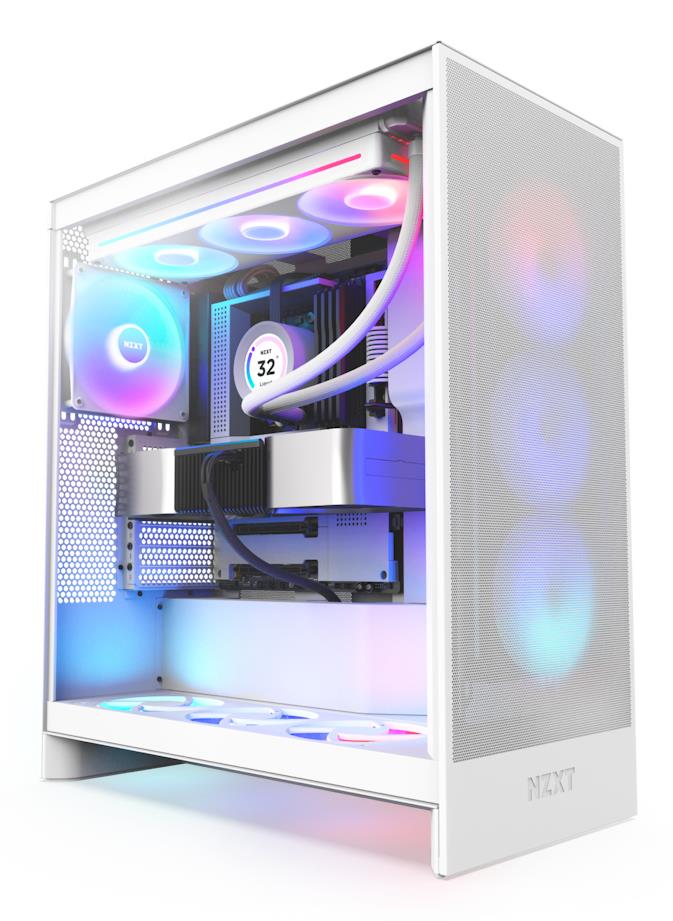 Case|NZXT|H7 Flow RGB|MidiTower|ATX|EATX|MicroATX|MiniITX|Colour White|CM-H72FW-R1