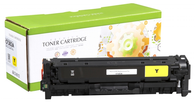 Static Control Toner Cartridge Yellow, Compatible