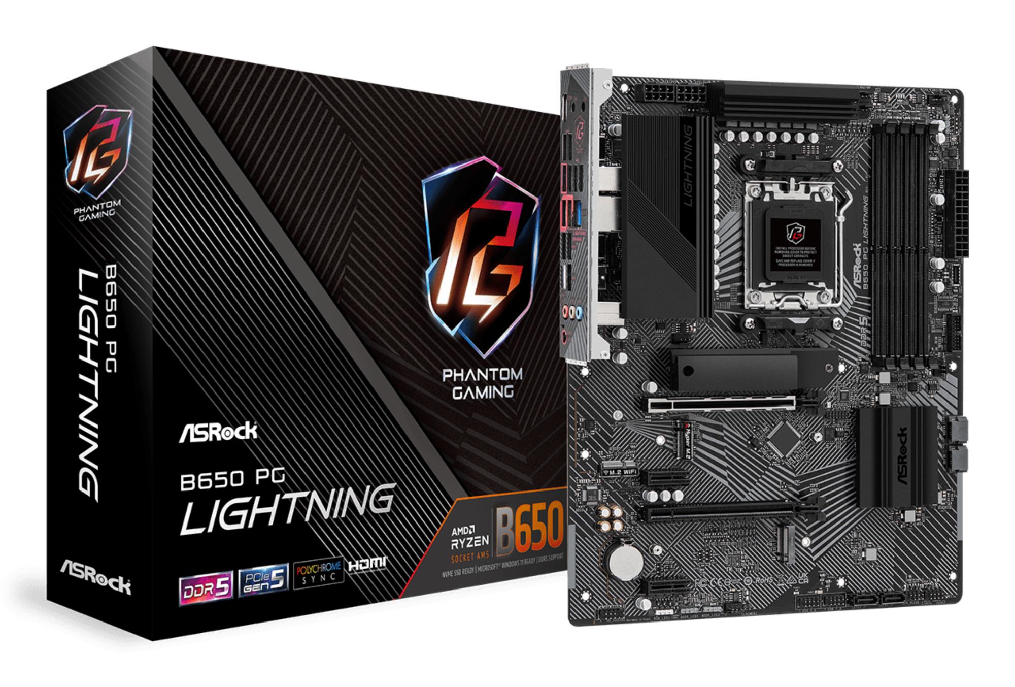 Mainboard|ASROCK|AMD B650|SAM5|ATX|Memory DDR5|Memory slots 4|2xPCI-Express 4