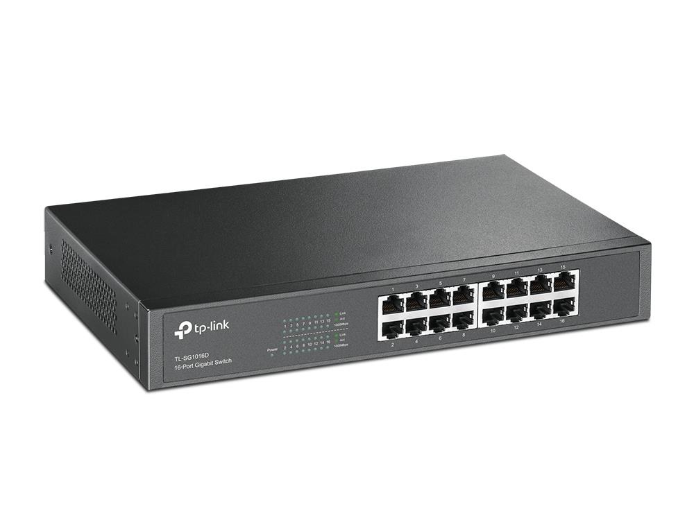 Switch|TP-LINK|16x10Base-T / 100Base-TX / 1000Base-T|TL-SG1016D