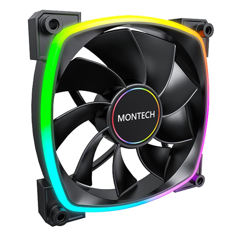 CASE FAN 140MM/RX140 PWM BLACK MONTECH