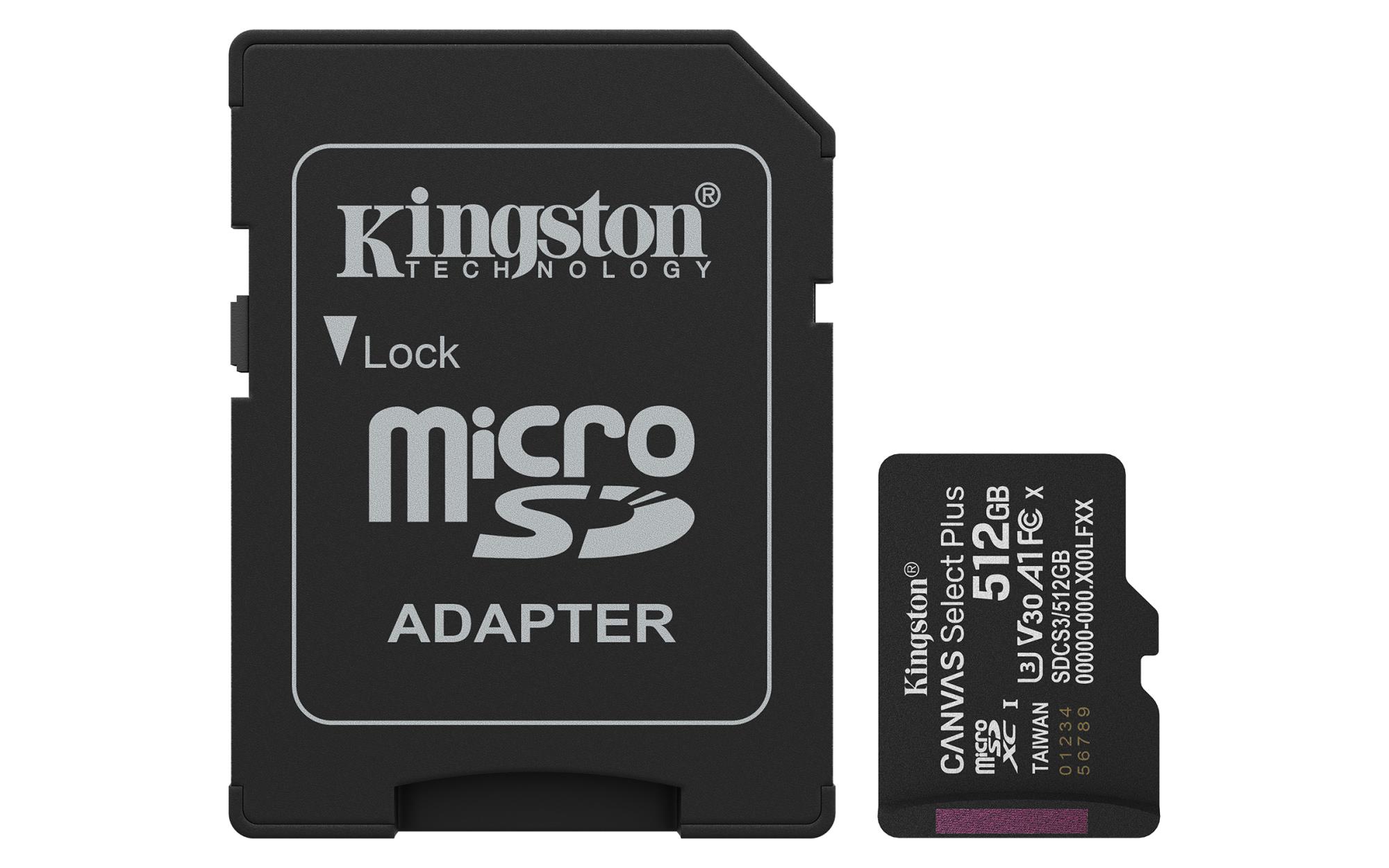 MEMORY MICRO SDXC 512GB UHS-I/W/ADAPTER SDCS3/512GB