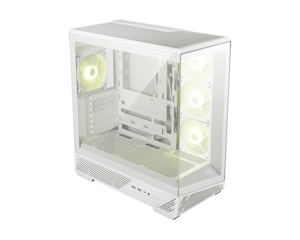 Case|MSI|ATX/micro ATX/Mini-ITX|White/Transparent|Midi Tower|MAG PANO 130R PZ