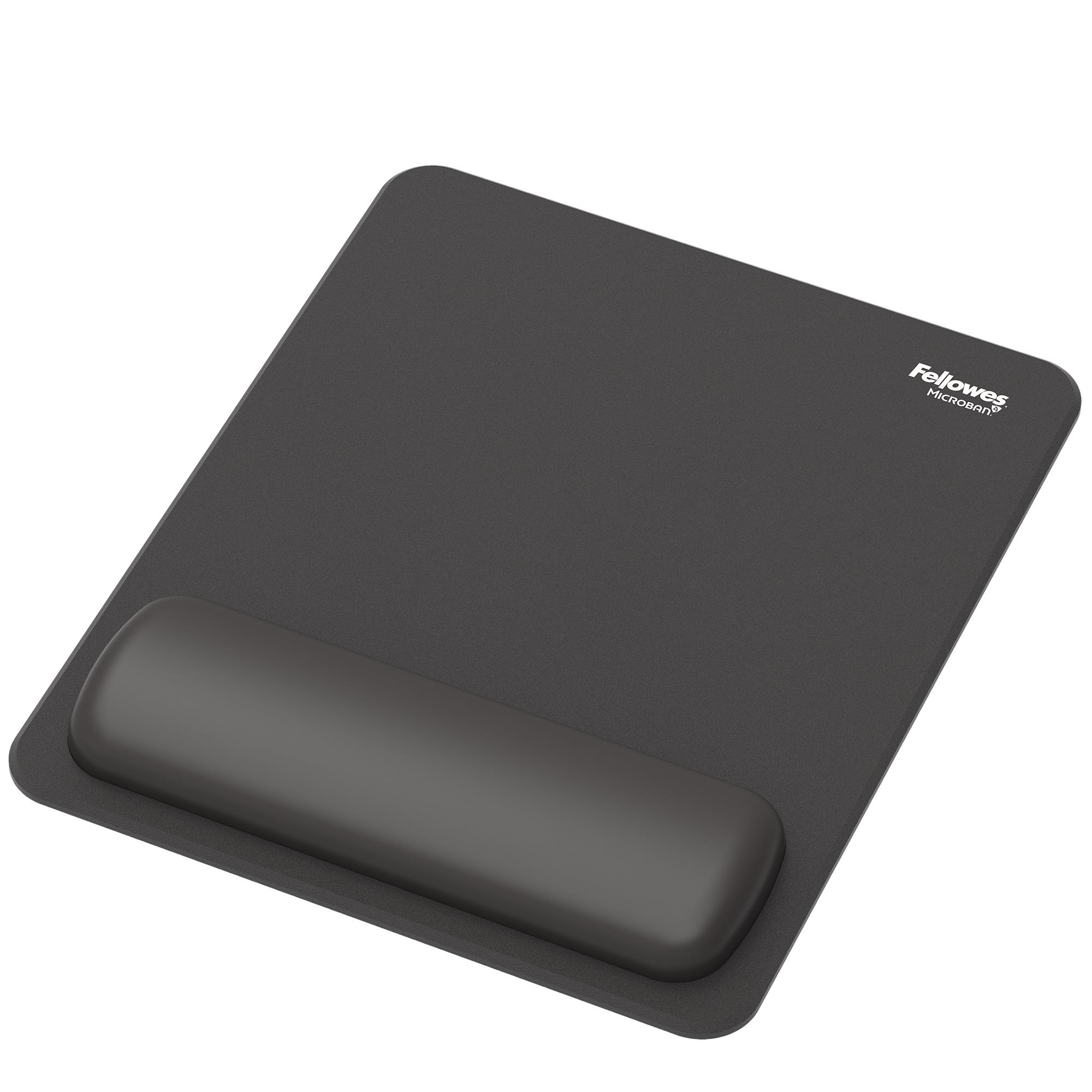 MOUSE PAD WRIST REST/BLACK 100142555 FELLOWES