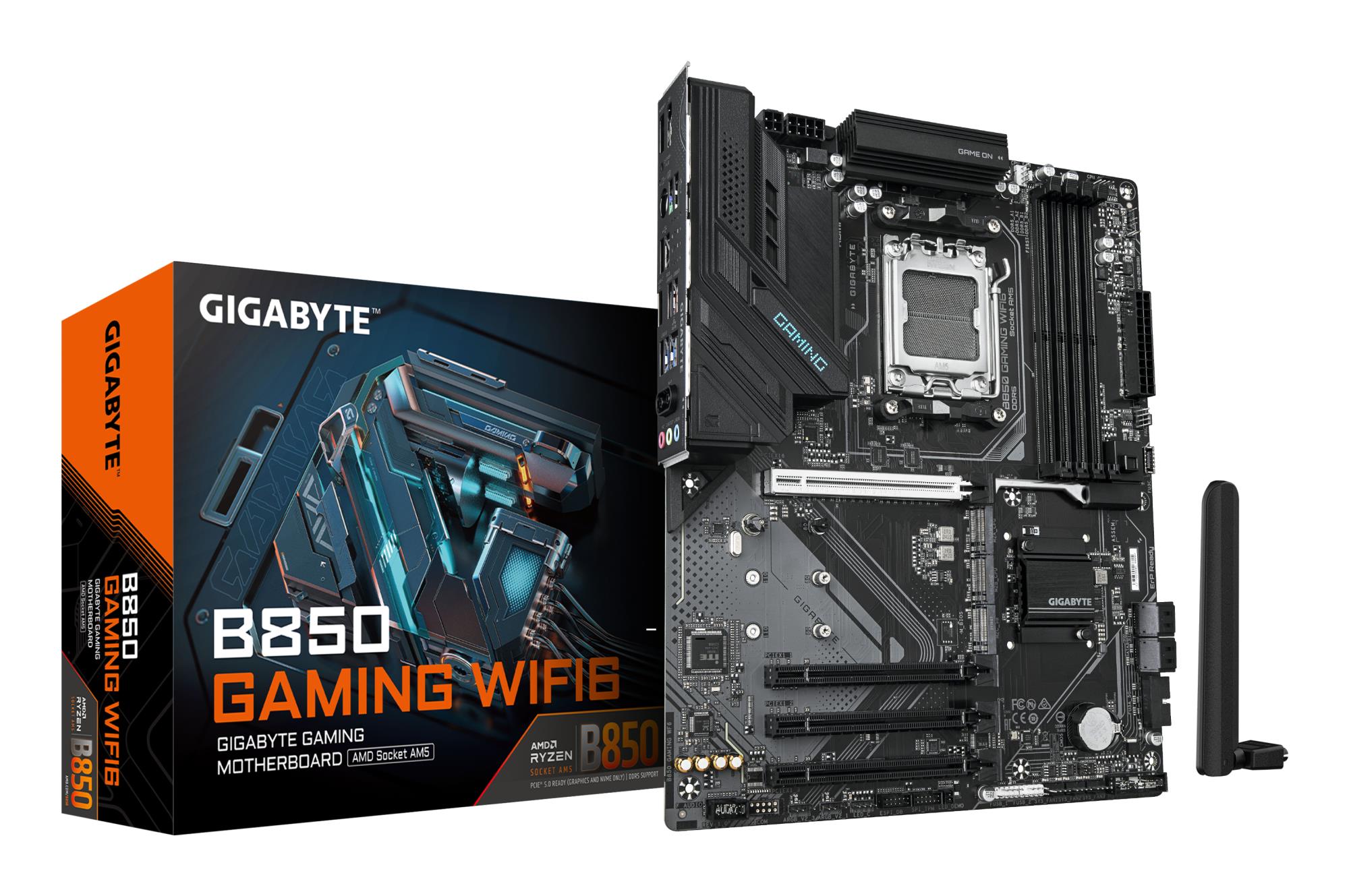 Mainboard|GIGABYTE|AMD B850|Socket AM5|ATX|RAM DDR5-SDRAM|4xSlots|Wi-Fi Yes|Bluetooth Yes|3xNumber